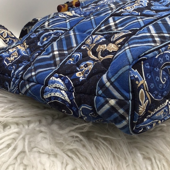 Vera Bradley Blue Floral Print Shoulder Bag & Wallet - Picture 9 of 12